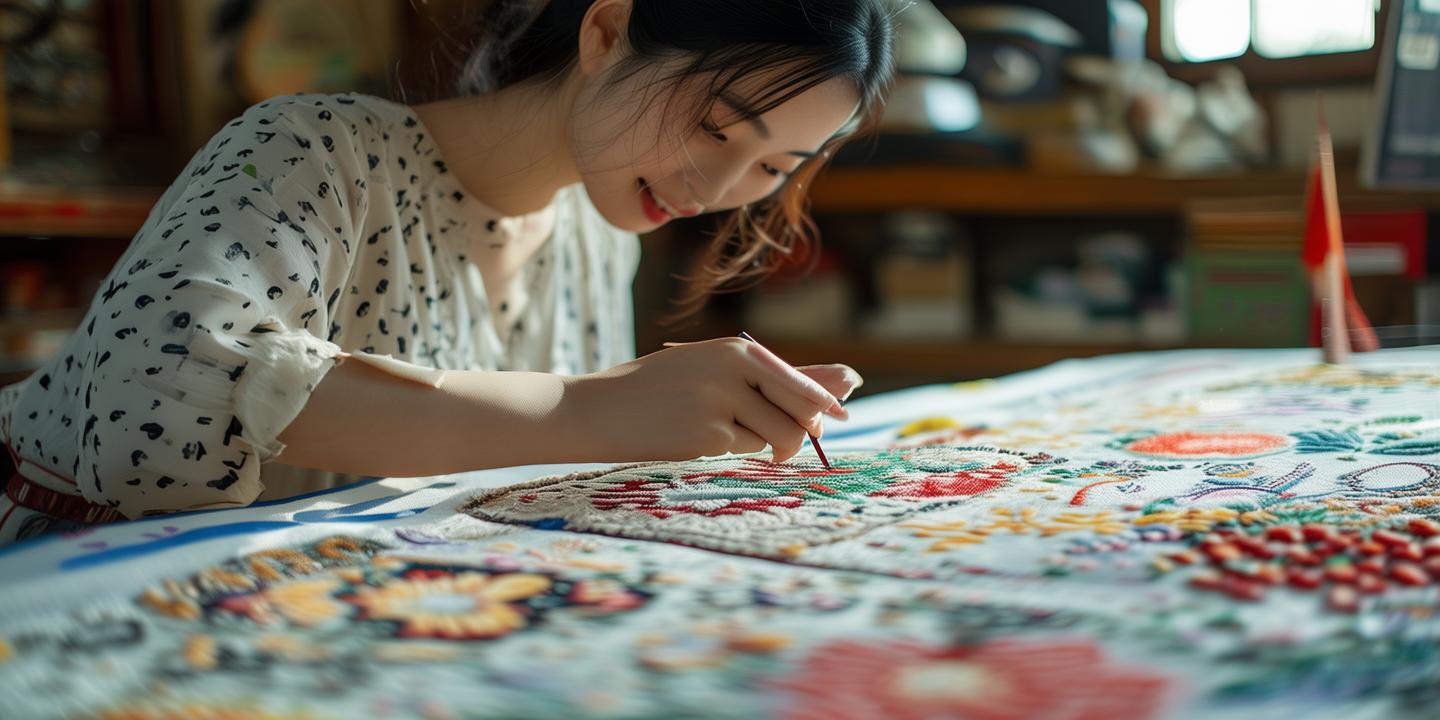 渔家女工刺绣作品荣升外交国礼指定品类,展现中国传统文化魅力
